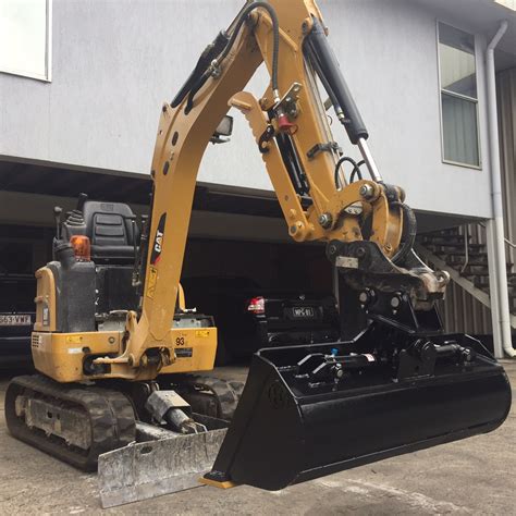 cat mini excavator tilt bucket|rotating bucket for mini excavator.